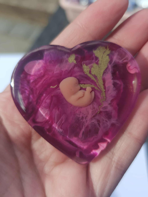 8 week Baby Loss Remembrance Heart – 54mm (A76)