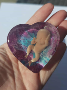 Baby Loss Remembrance Heart – 54mm (A92)