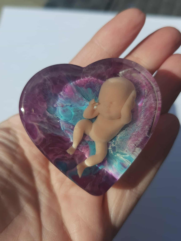 Baby Loss Remembrance Heart – 54mm (A92)