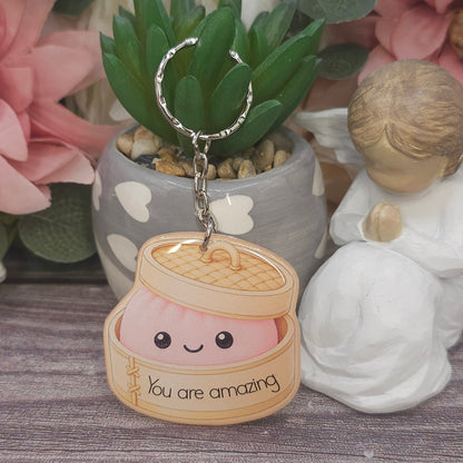 Viral Dumpling Keyring – Cute Resin Charm | 5cm | Multiple Colours