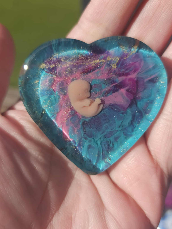 8 week Baby Loss Remembrance Heart – 54mm (A77)