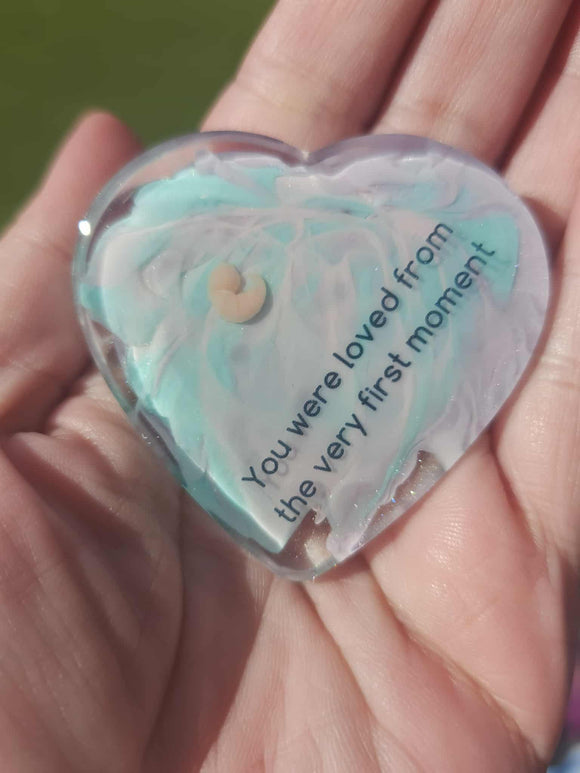 6 week Baby Loss Remembrance Heart – 54mm (A65)