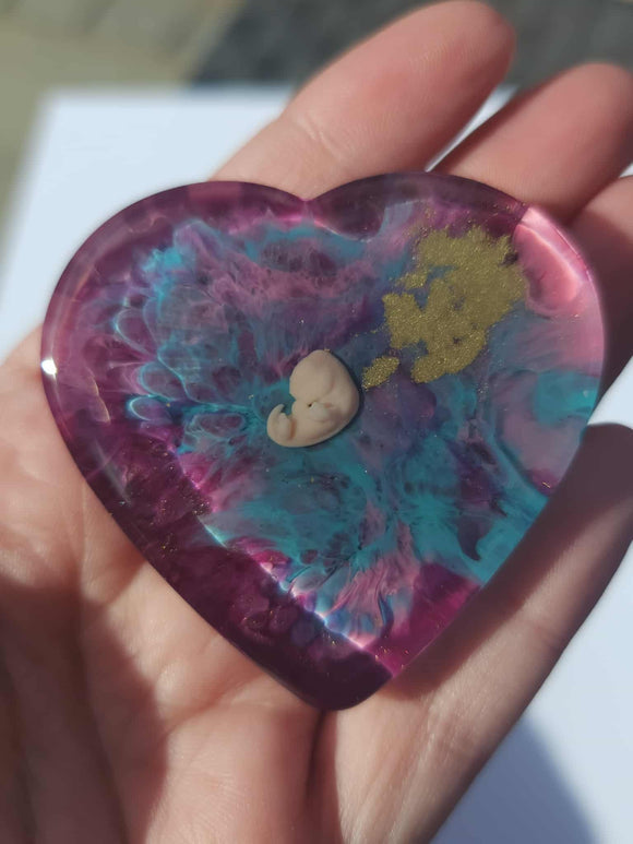 7 week Baby Loss Remembrance Heart – 54mm (A70)