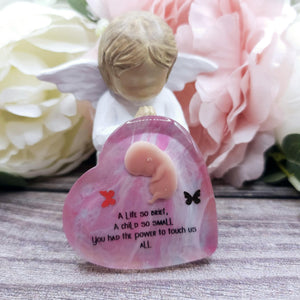 9 week Baby Loss Remembrance Heart – 54mm (A39)