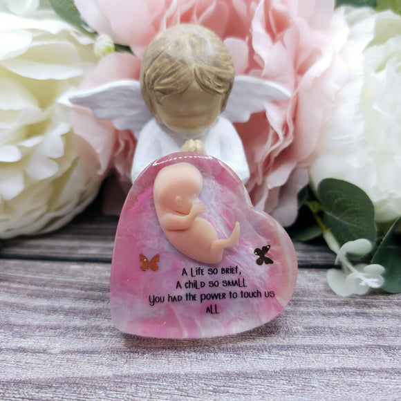 10 week Baby Loss Remembrance Heart – 54mm (A37)