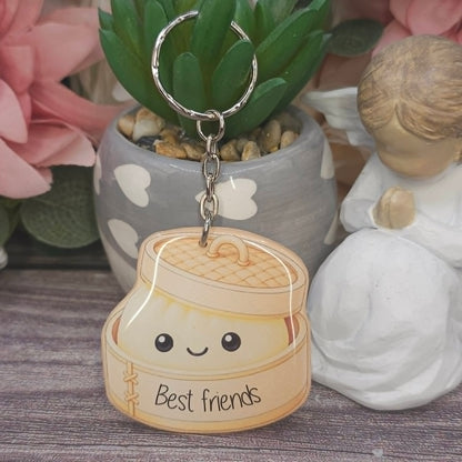 Viral Dumpling Keyring – Cute Resin Charm | 5cm | Multiple Colours
