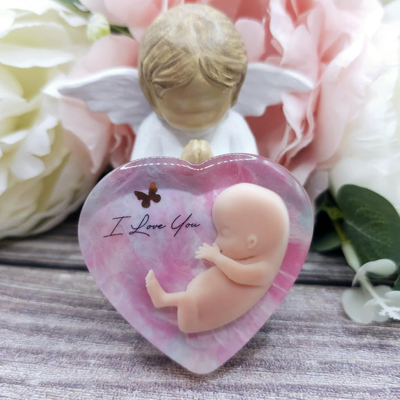 11 week Baby Loss Remembrance Heart – 54mm (A33)