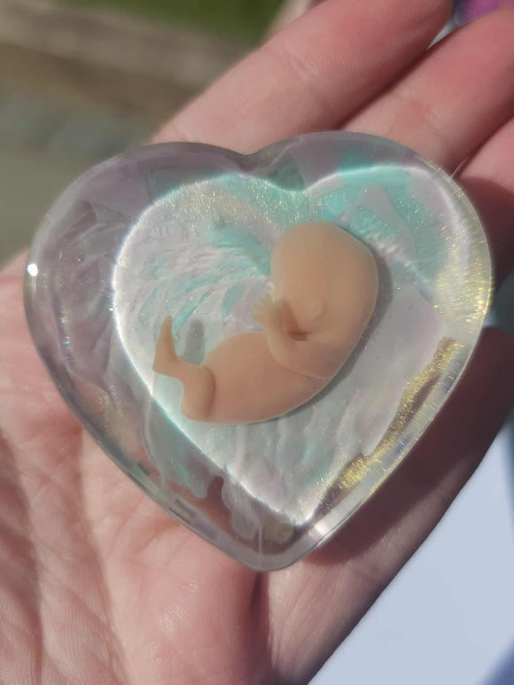 10 week Baby Loss Remembrance Heart – 54mm (A83)