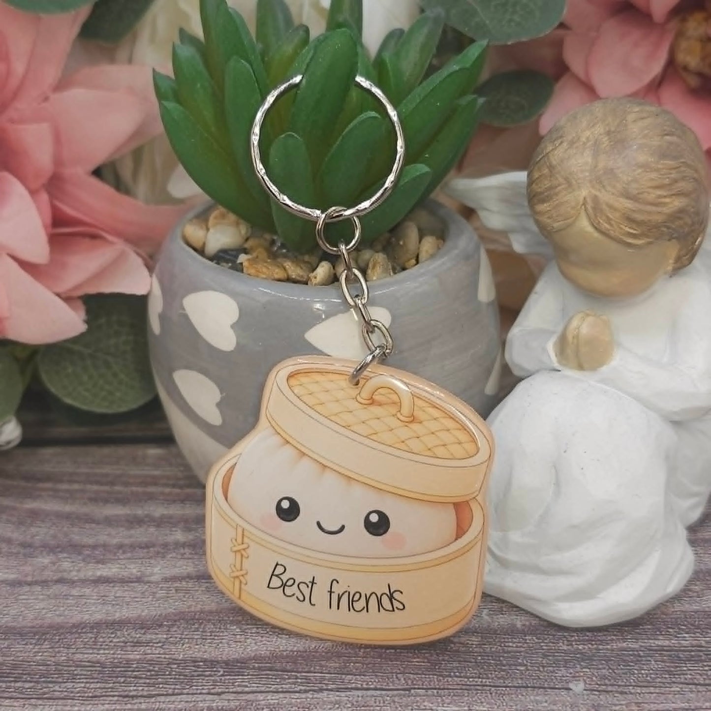 Viral Dumpling Keyring – Cute Resin Charm | 5cm | Multiple Colours