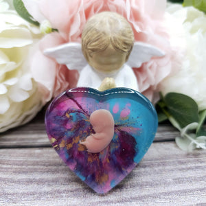 9 week Baby Loss Remembrance Heart – 54mm (A9)