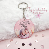 my favourite people call me personalised photo keyring, verse keyring, keepsake