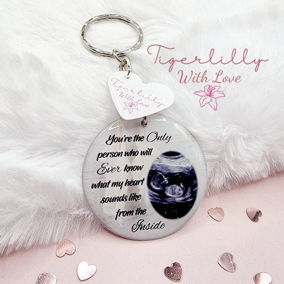 you're the only person who will ever know personalised photo keyring, verse keyring, keepsake