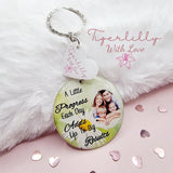 a little progress each day adds up to big results personalised photo keyring, verse keyring, keepsake