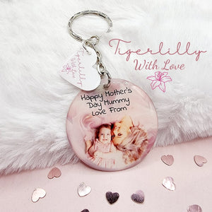 happy mothers day mummy personalised photo keyring, verse keyring, keepsake