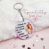 friends are connected by the heart personalised photo keyring, verse keyring, keepsake