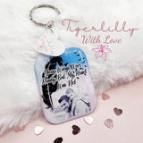 your wings were ready (bird version) personalised photo keyring, verse keyring, keepsake