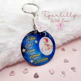 stars can't shine without darkness personalised photo keyring, verse keyring, keepsake
