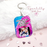 a mother is like a flower personalised photo keyring, verse keyring, keepsake