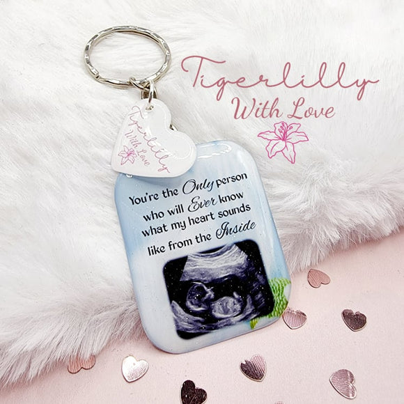 you're the only person who will ever know personalised photo keyring, verse keyring, keepsake