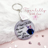 i used to be my dads angel personalised photo keyring, verse keyring, keepsake