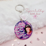 if love alone could have saved you personalised photo keyring, verse keyring, keepsake