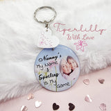 ....my name & spoiling is my game personalised photo keyring, verse keyring, keepsake