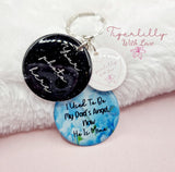 i used to be my dads angel keyring, verse keyring, keepsake