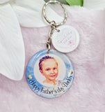 Happy father's day dad/daddy personalised photo keyring, verse keyring, keepsake