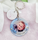 Happy father's day dad/daddy personalised photo keyring, verse keyring, keepsake