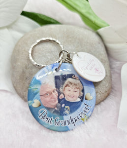 best grandad/grandpa ever! personalised photo keyring, verse keyring, keepsake