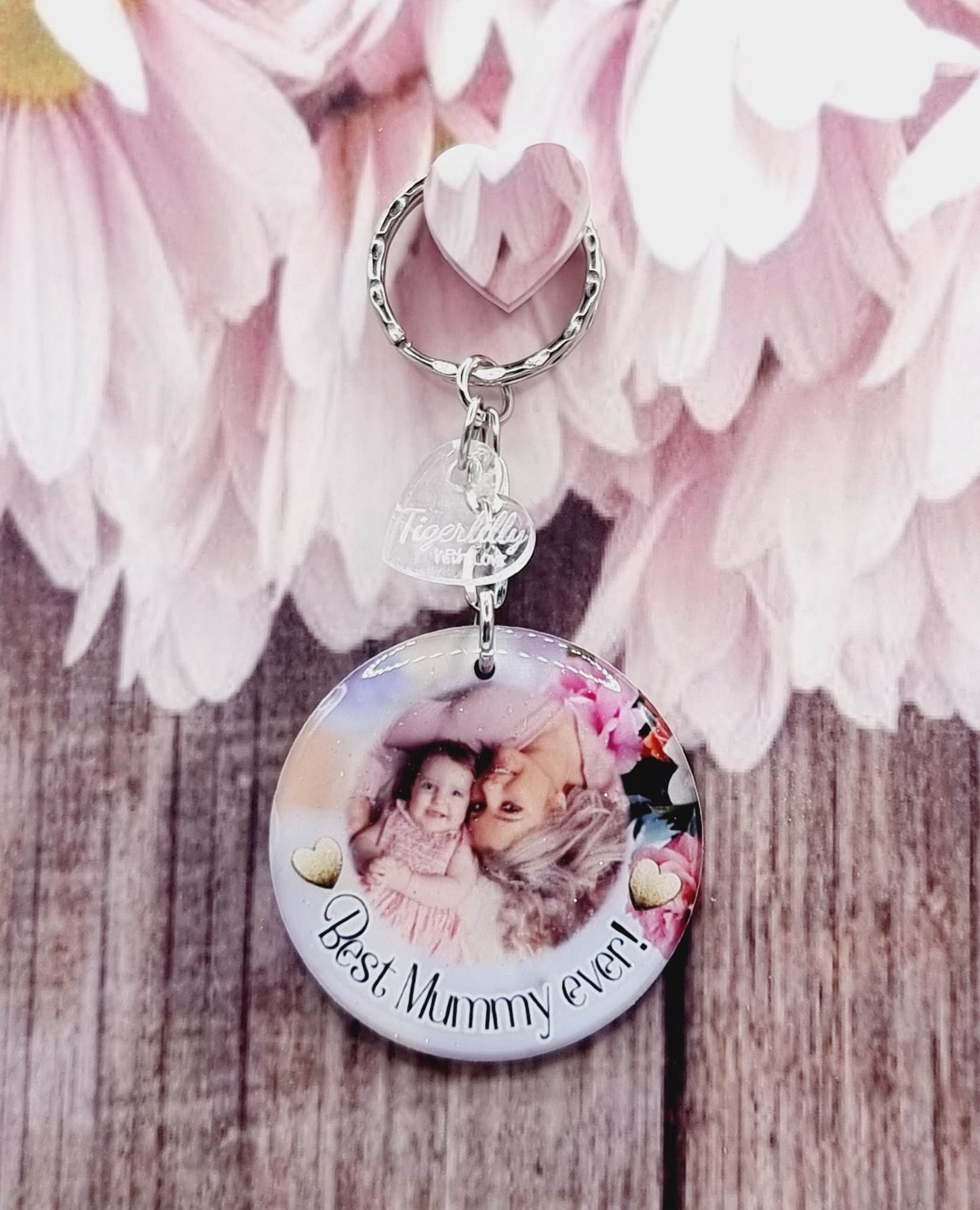 Best mummy ever personalised photo keyring, verse keyring, keepsake