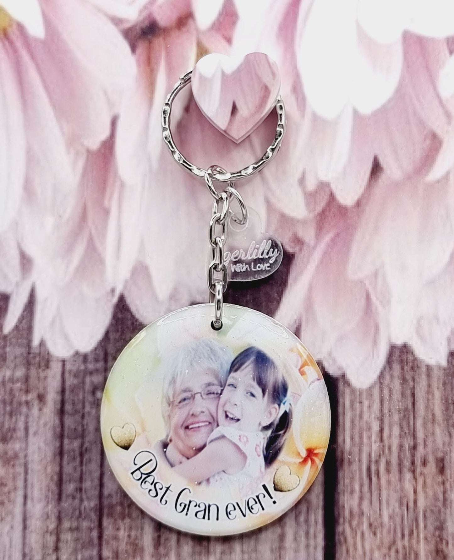 Best gran ever personalised photo keyring, verse keyring, keepsake