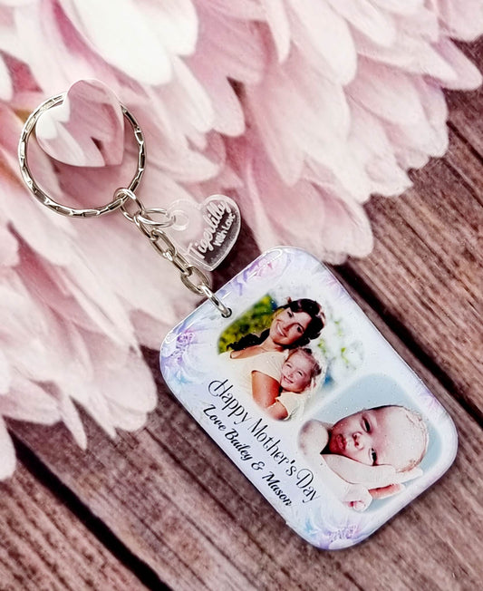 Happy mother's day personalised photo keyring, verse keyring, keepsake