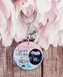 always with you personalised photo keyring, verse keyring, keepsake