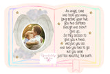 too beautiful for earth book personalised photo keyring, verse keyring, keepsake